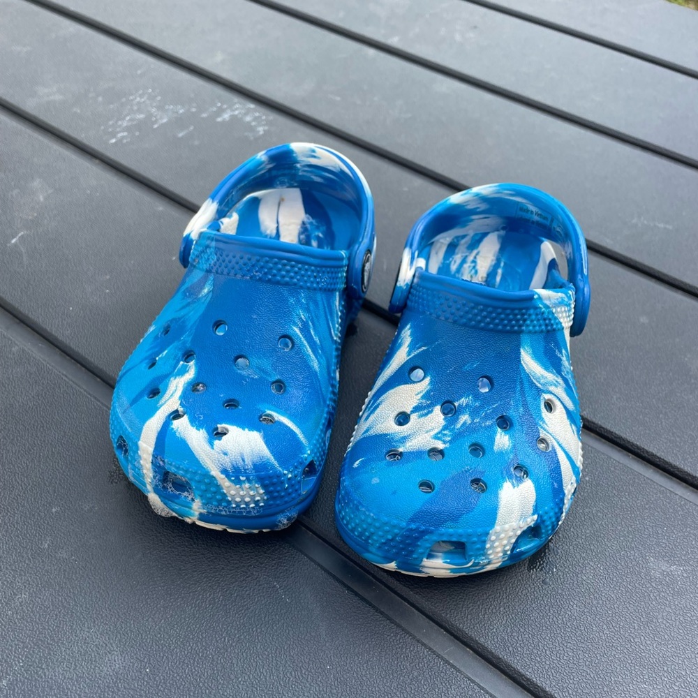 COPY - Tie dye Crocs 8C LIKE NEW